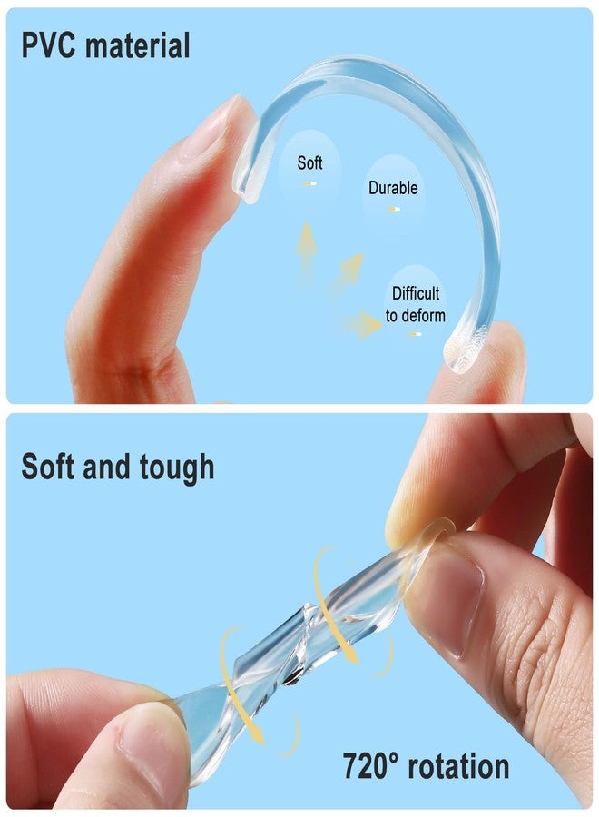 FURNIMATE مجموعة FURNIMATE من 50 قطعة من كاتمات صوت إغلاق الأبواب، مضادة لإغلاق الأبواب بقوة، كاتمات صوت للأبواب، مصدات شفافة لأبواب الخزائن، مصدات مطاطية ذاتية اللصق 2.5 × 0.4 × 0.08 بوصة - Image 3